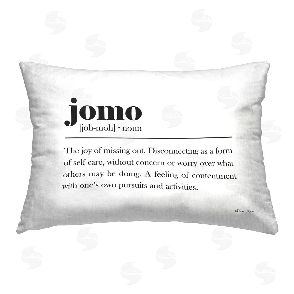 Susan Ball Jomo Introverted Definition Printed Plush Polyester Throw Pillow