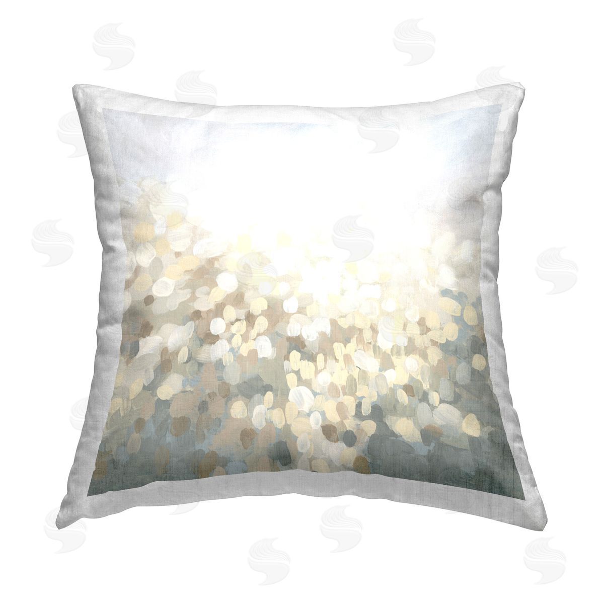 June Erica Vess Expressive Dotted Abstraction Printed Plush Polyester Throw Pillow