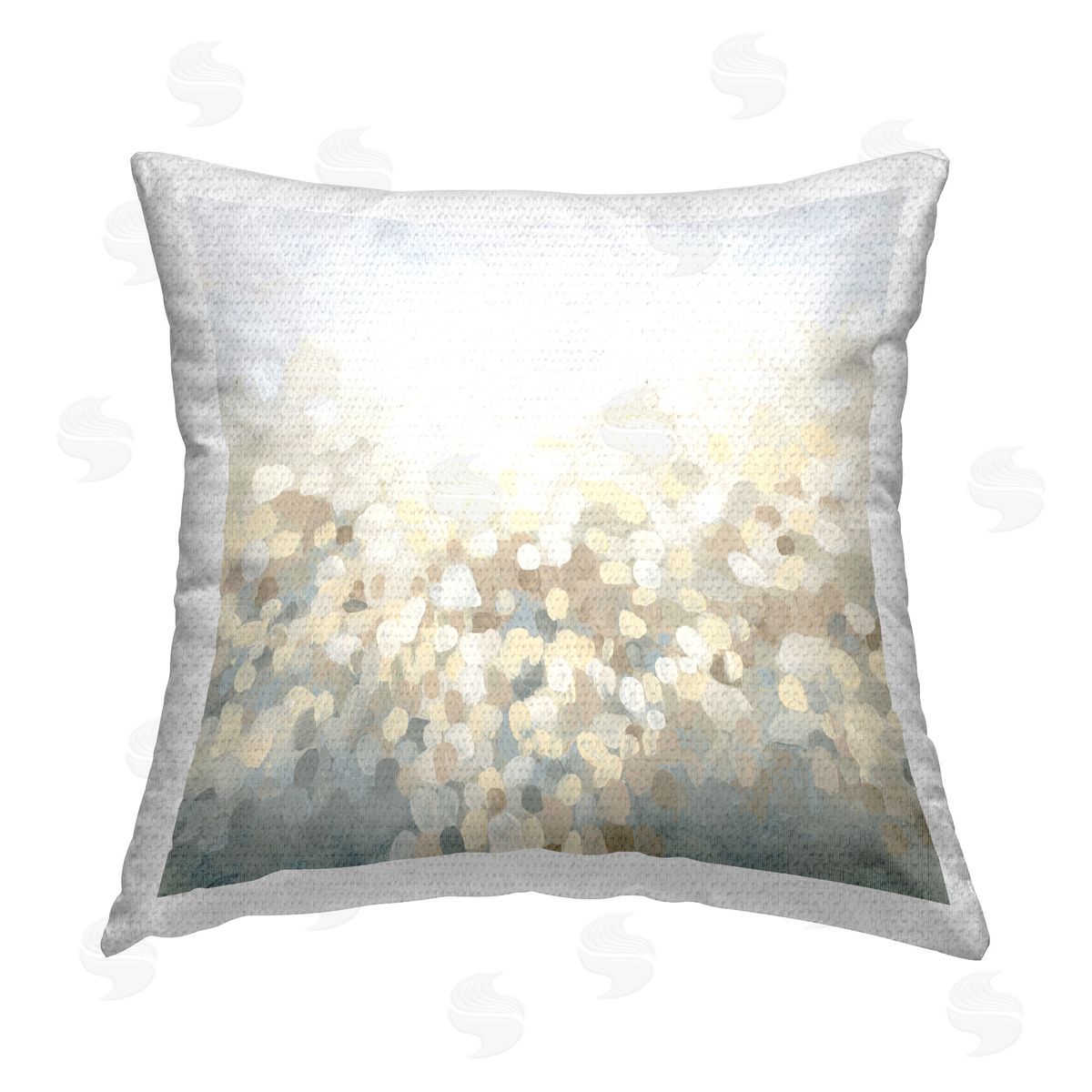 June Erica Vess Soft Sunlit Abstraction Outdoor Quick-Dry Polyester Printed Throw Pillow