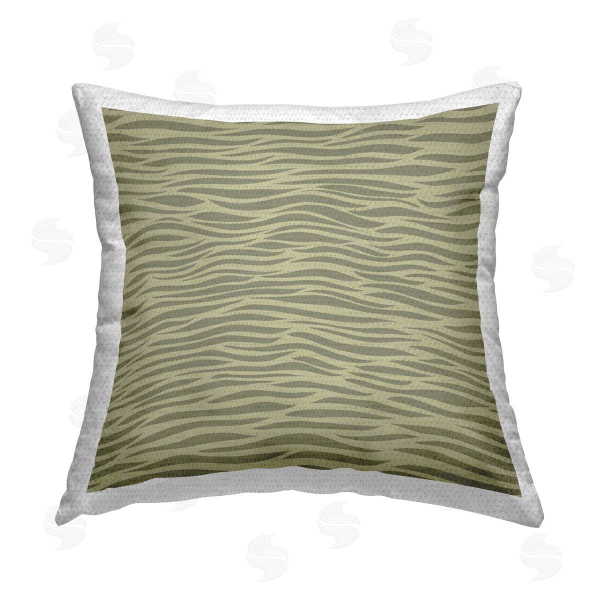Gail Fraser Abstract Ripple Shapes Outdoor Quick-Dry Polyester Printed Throw Pillow