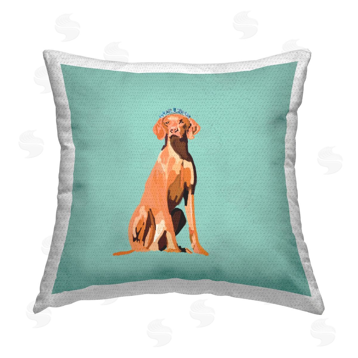Amelia Noyes Royal Pointer Dog Outdoor Quick-Dry Polyester Printed Throw Pillow