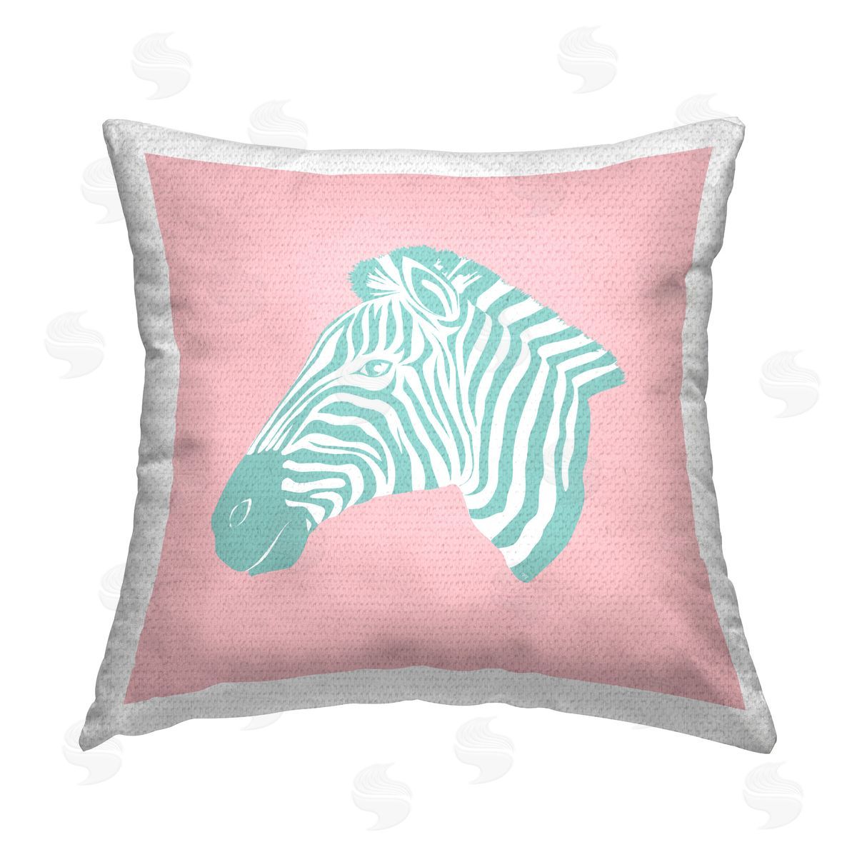 Martina Pavlova Minimal Soft Zebra Outdoor Quick-Dry Polyester Printed Throw Pillow