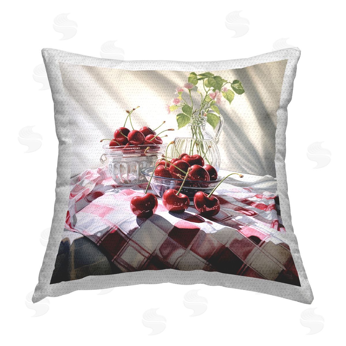 RB Fruits & Florals Still Life Outdoor Quick-Dry Polyester Printed Throw Pillow
