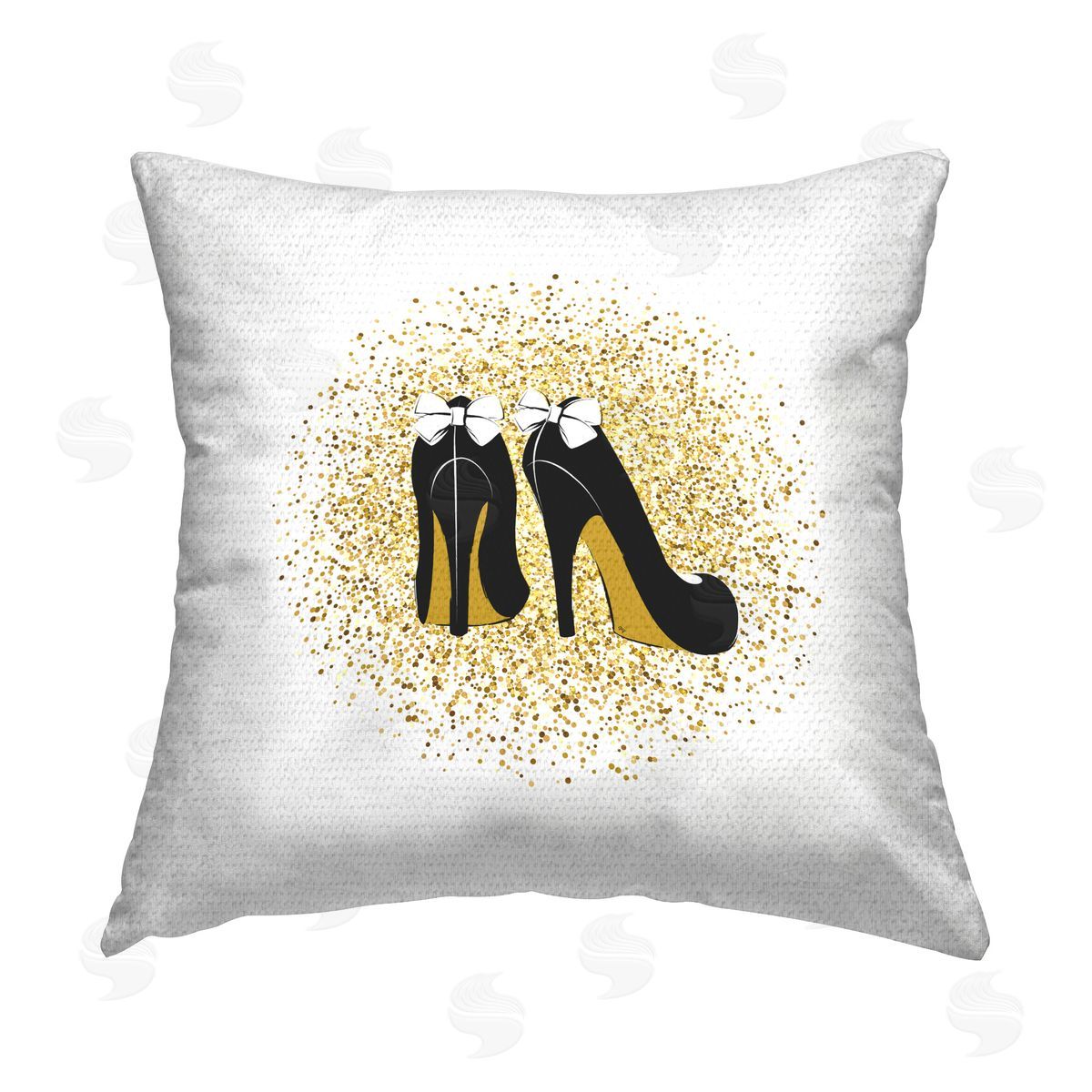 Martina Pavlova Glimmer Bow Heels Outdoor Quick-Dry Polyester Printed Throw Pillow