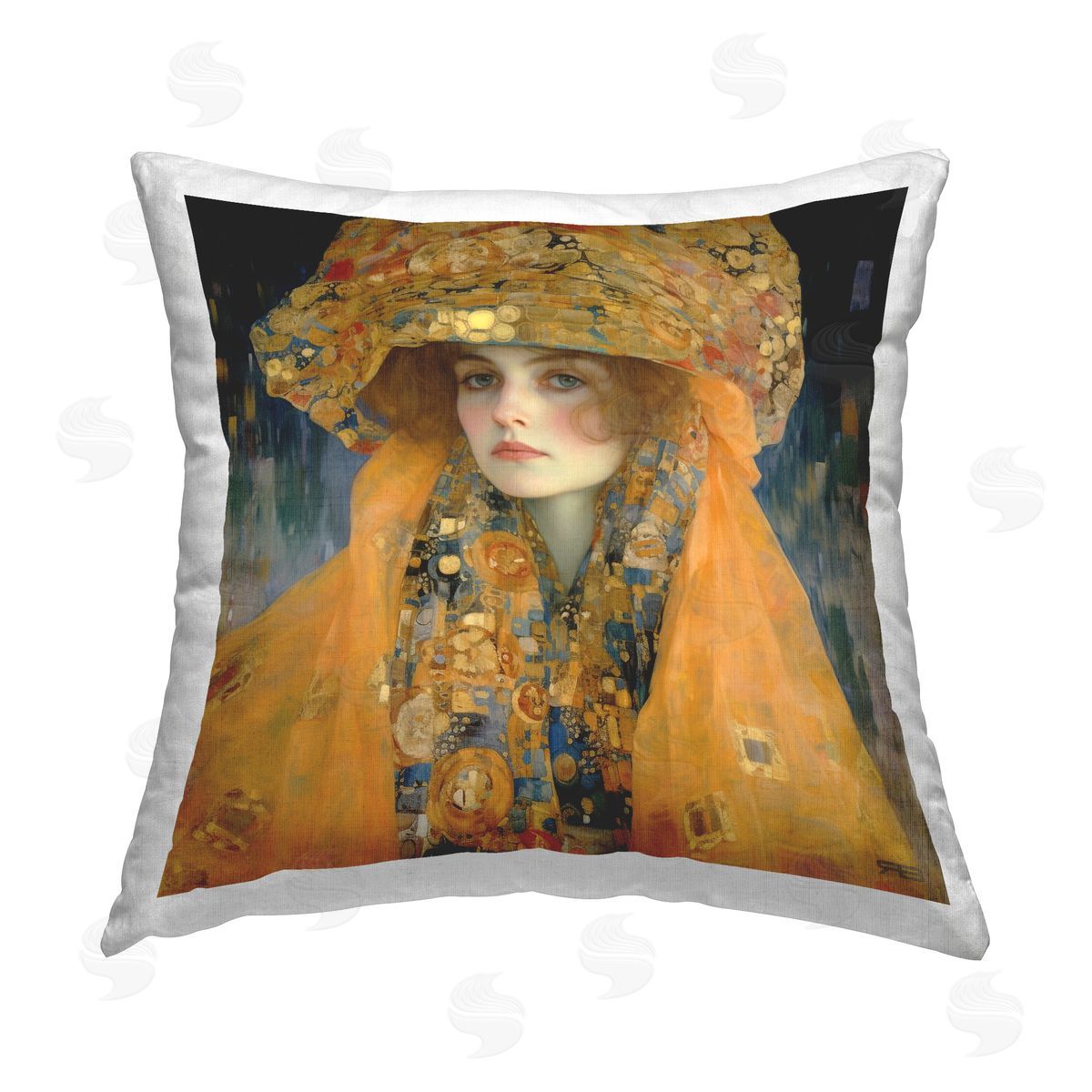 RB Luxurious Fashion Woman Printed Plush Polyester Throw Pillow