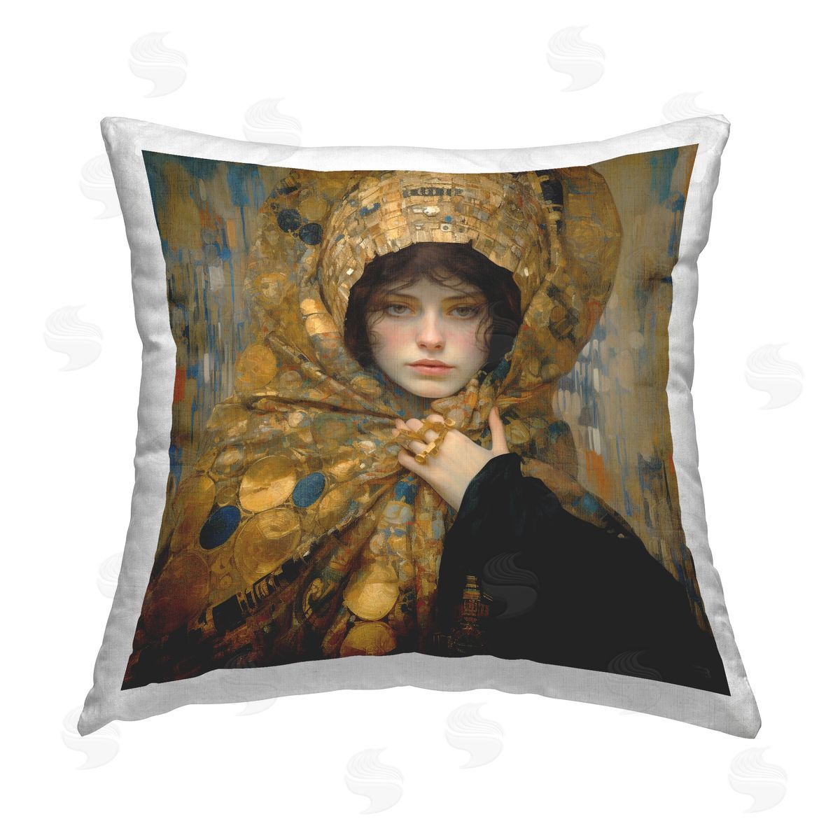 RB Opulent Fashion Woman Printed Plush Polyester Throw Pillow