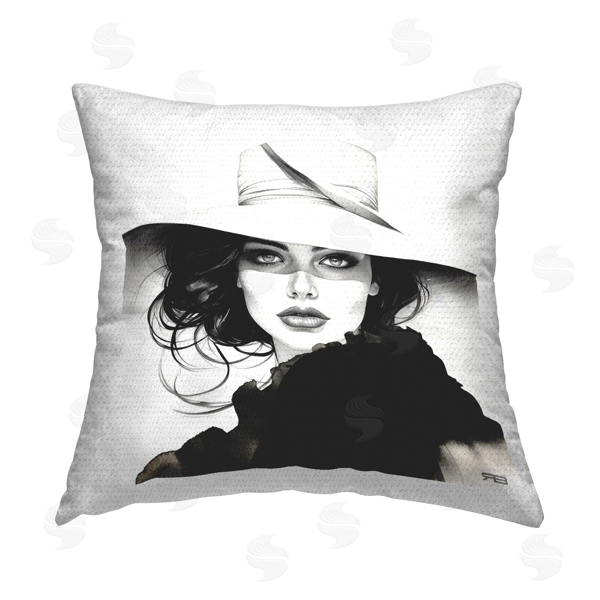 RB Trendy Fierce Woman Outdoor Quick-Dry Polyester Printed Throw Pillow