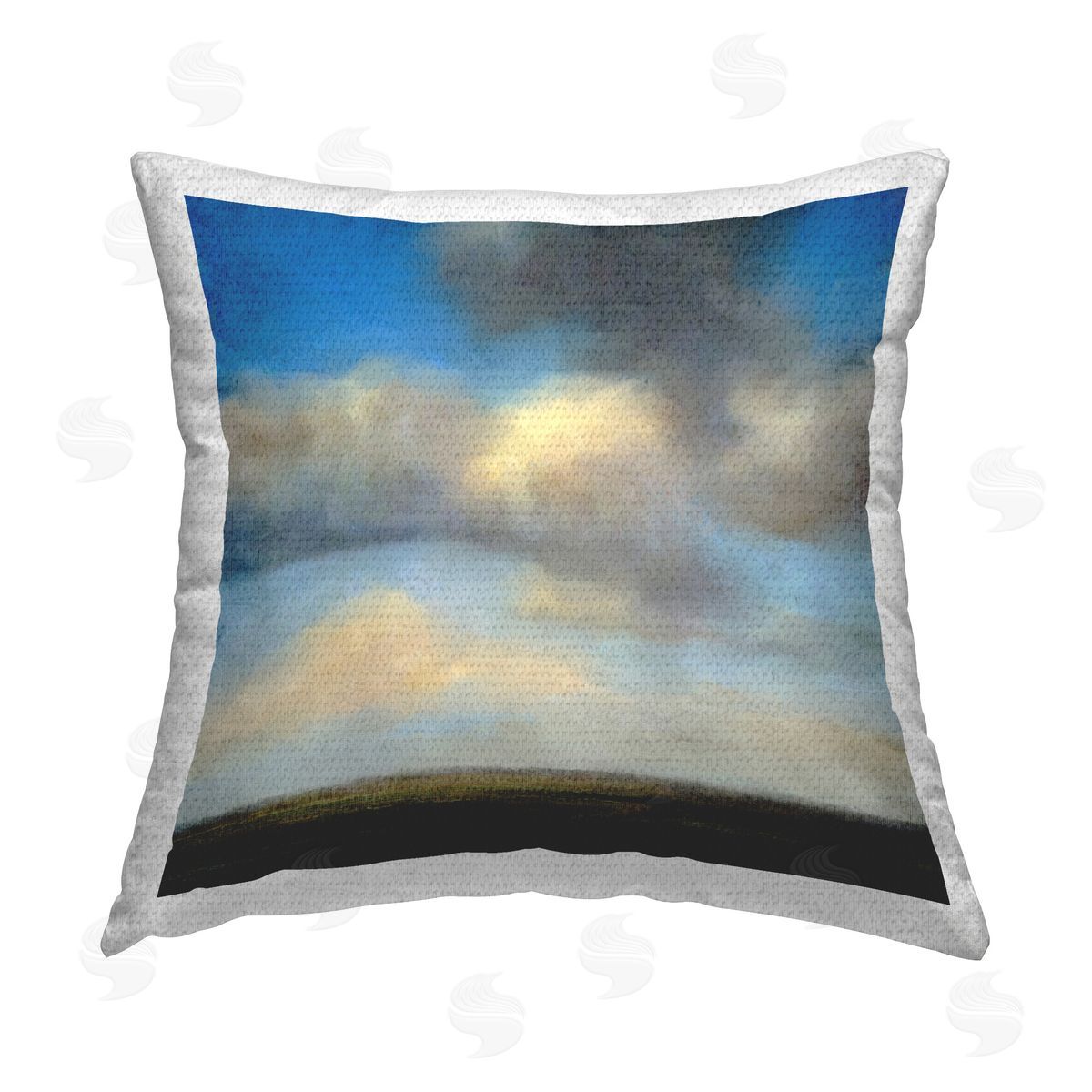 Suzanne Nicoll Looming Storm Clouds Outdoor Quick-Dry Polyester Printed Throw Pillow