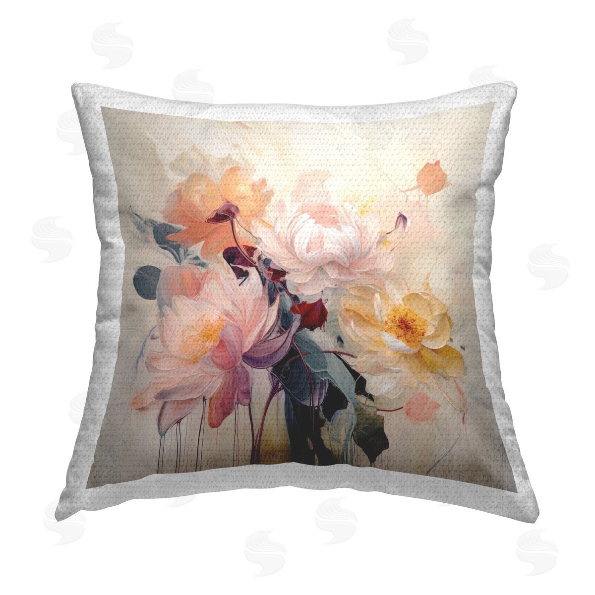 Irena Orlov Elegant Blooms Collage Outdoor Quick-Dry Polyester Printed Throw Pillow