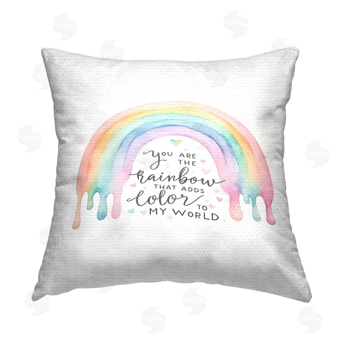 Amanda Greenwood You Are The Rainbow Outdoor Quick-Dry Polyester Printed Throw Pillow