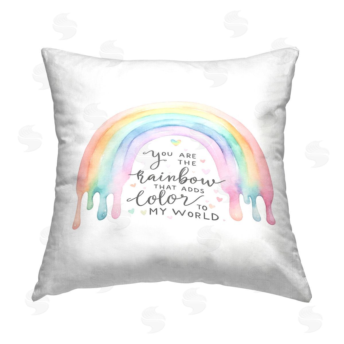 Amanda Greenwood You Are The Rainbow Printed Plush Polyester Throw Pillow