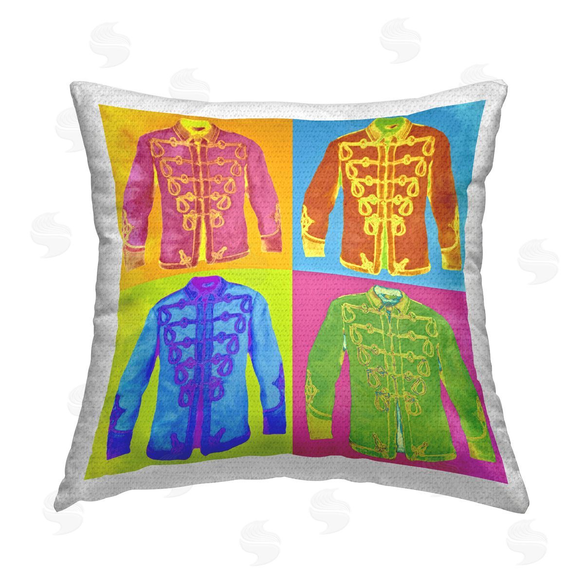 Graffitee Studios Abstract Historical Coats Outdoor Quick-Dry Polyester Printed Throw Pillow