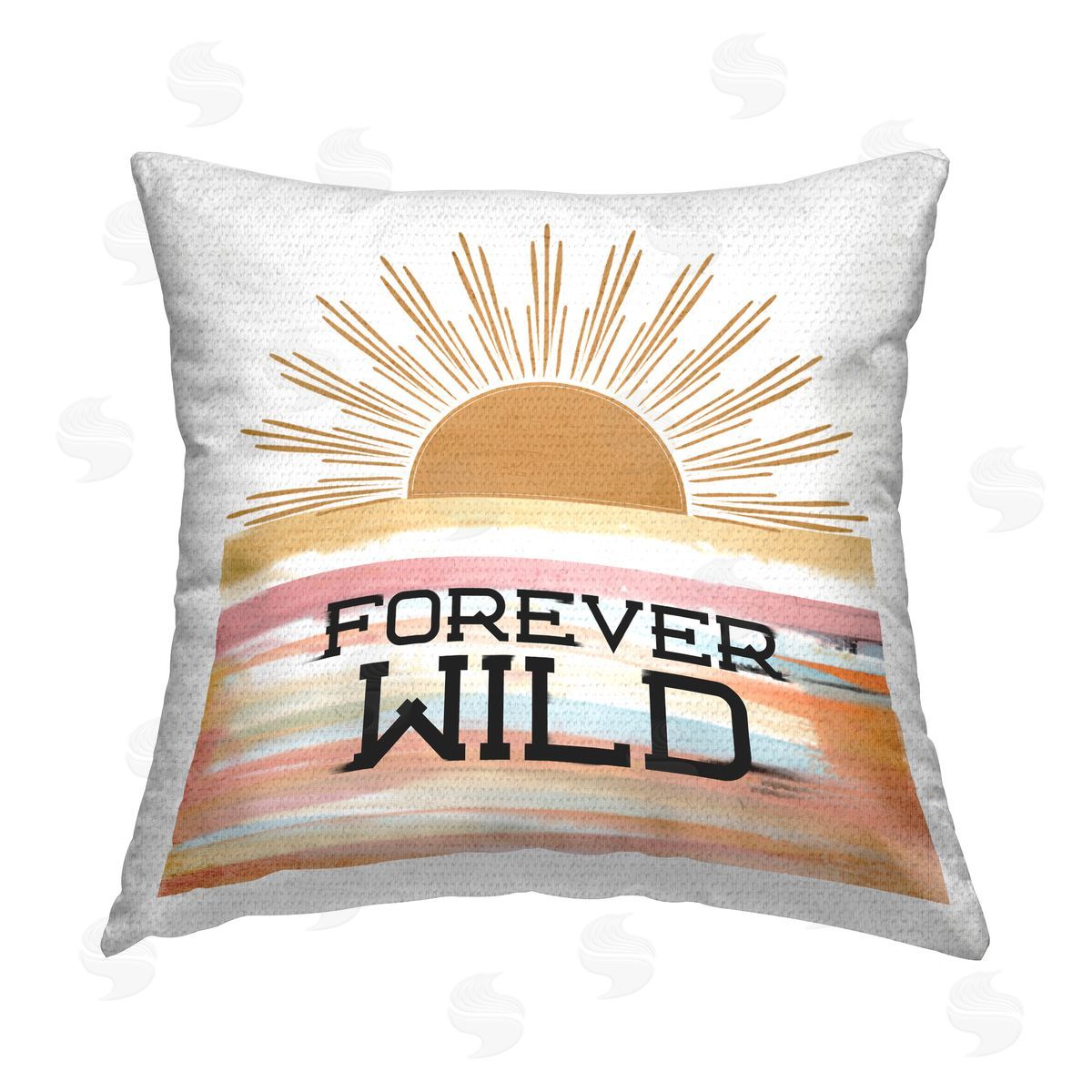 Kim Allen Forever Wild with Sun Outdoor Quick-Dry Polyester Printed Throw Pillow