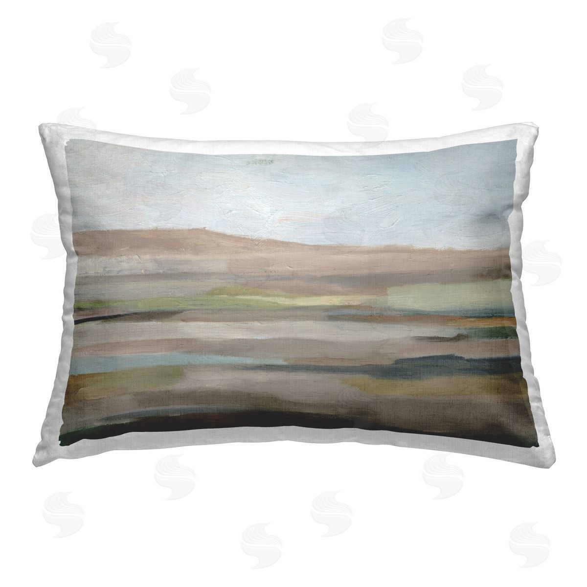 Ethan Harper Scenic Desert Landscape Printed Plush Polyester Throw Pillow