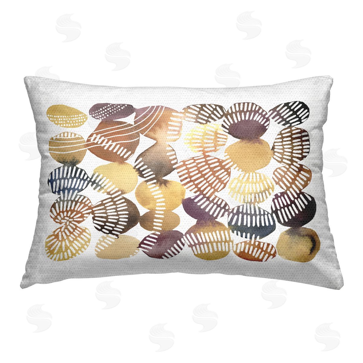 Jetty Home LLC Southwestern Patterned Pebbles Outdoor Quick-Dry Polyester Printed Throw Pillow
