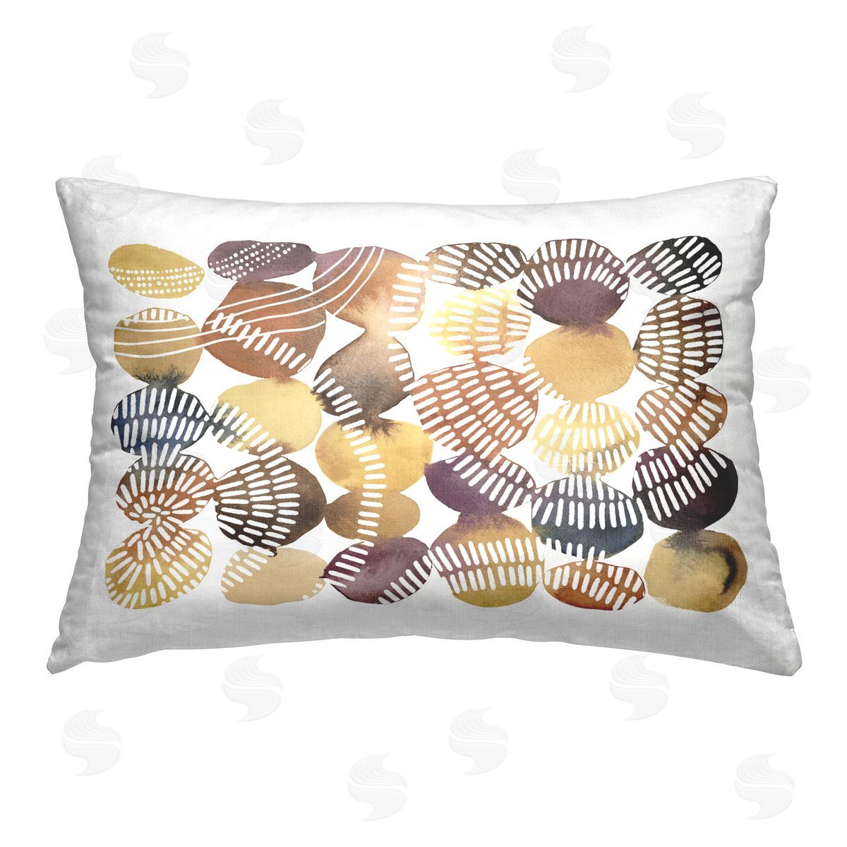 Jetty Home LLC Southwestern Patterned Pebbles Printed Plush Polyester Throw Pillow