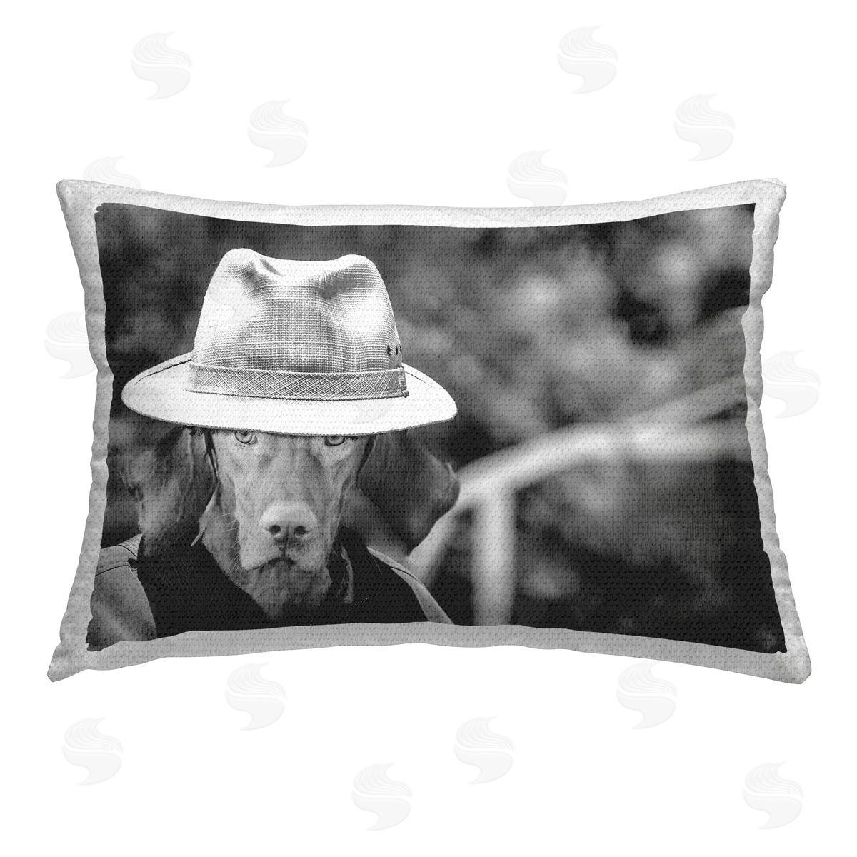 SD Graphics Studio Country Cowboy Dog Outdoor Quick-Dry Polyester Printed Throw Pillow