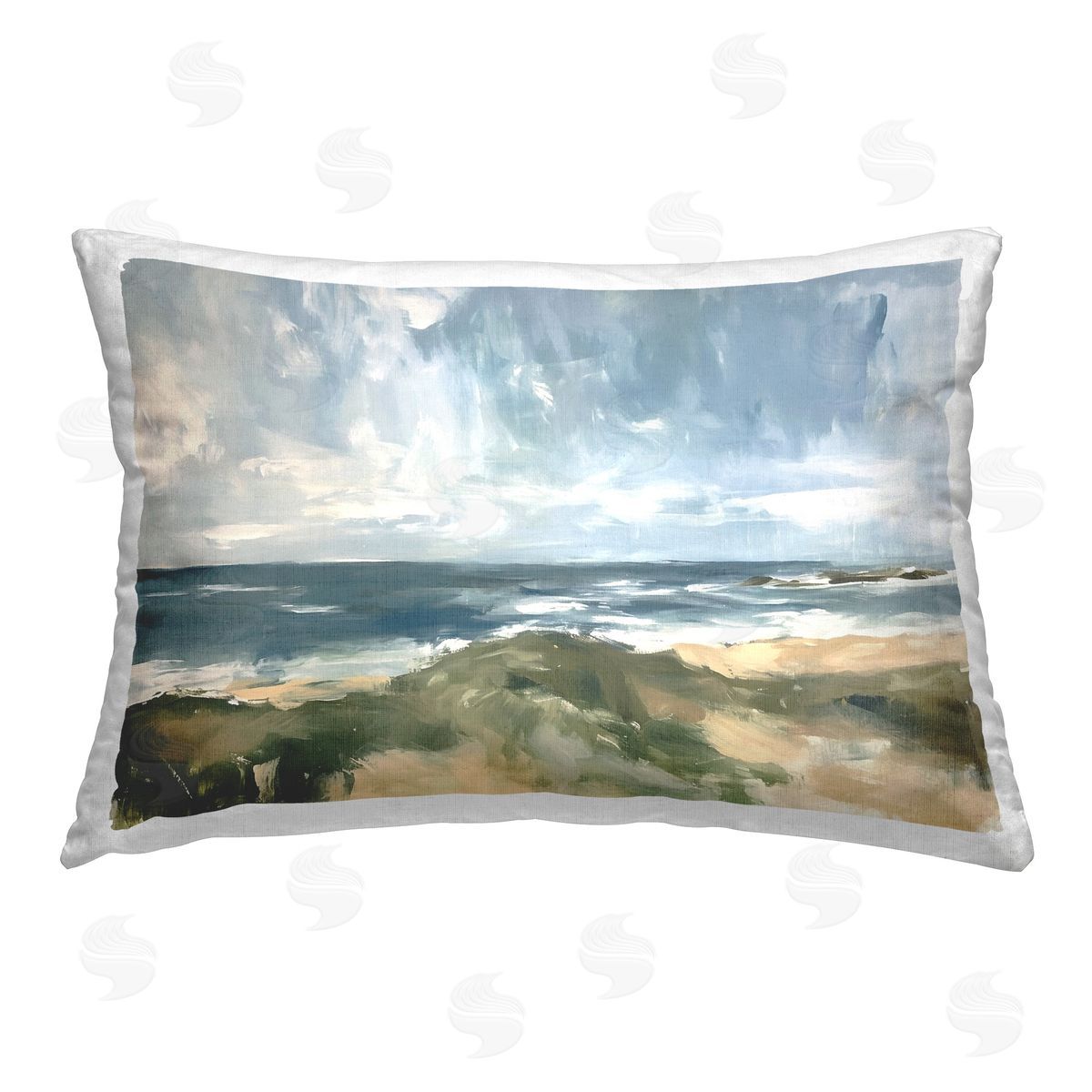 Ramona Murdock Coastal Wilderness Scenery Printed Plush Polyester Throw Pillow