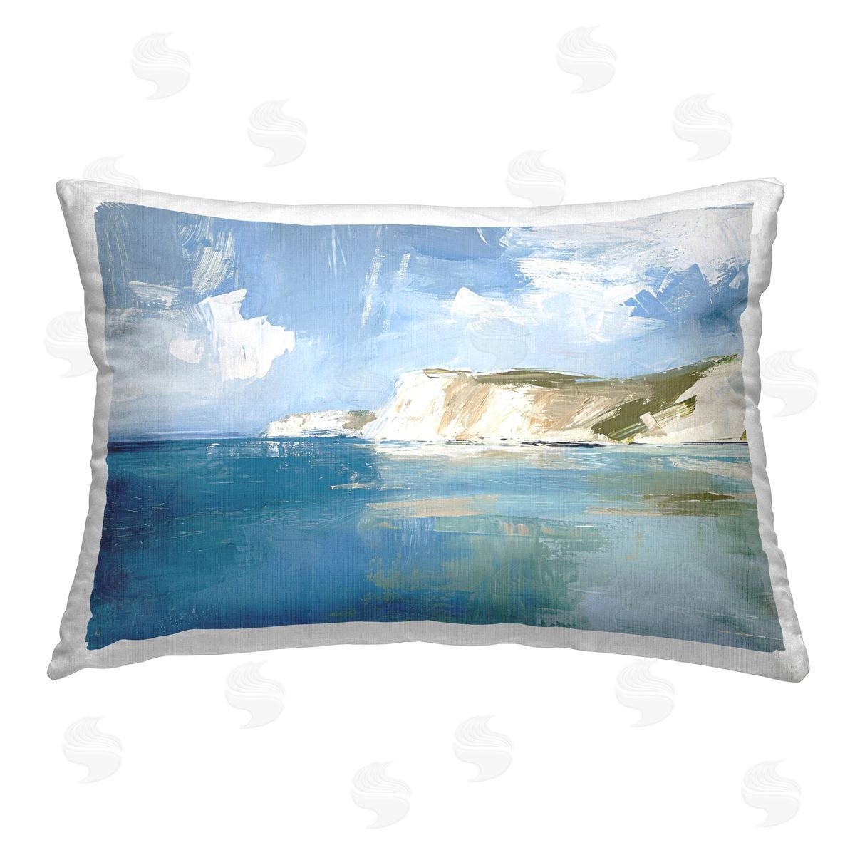 Ramona Murdock Coastal Wilderness Shore Printed Plush Polyester Throw Pillow