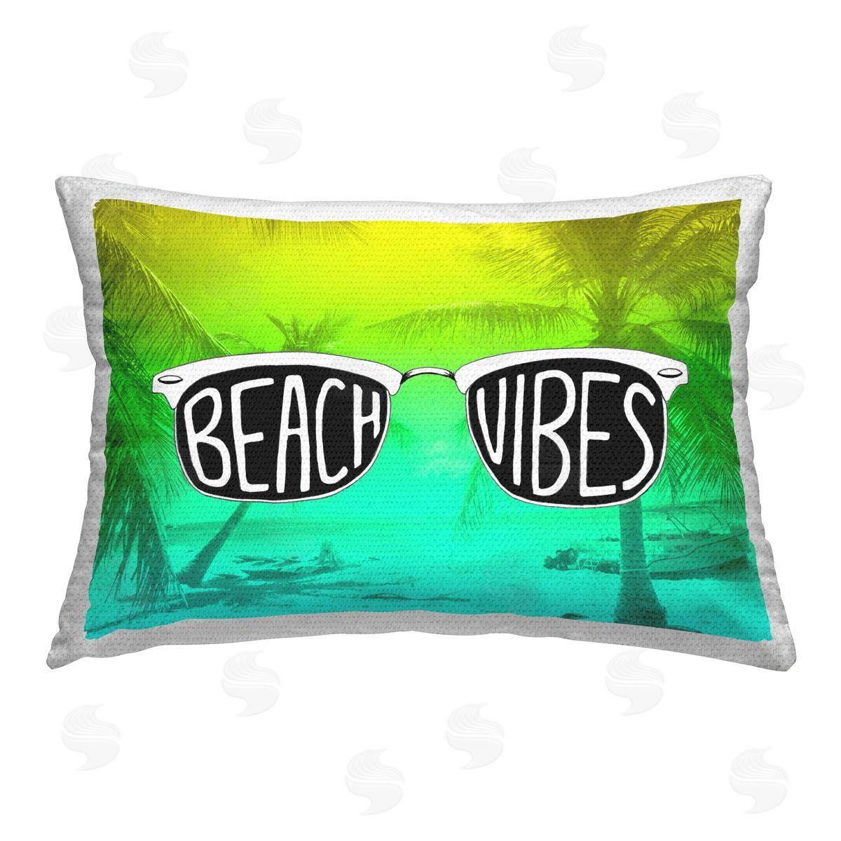 Emily Navas Beach Vibes Sunglasses Outdoor Quick-Dry Polyester Printed Throw Pillow