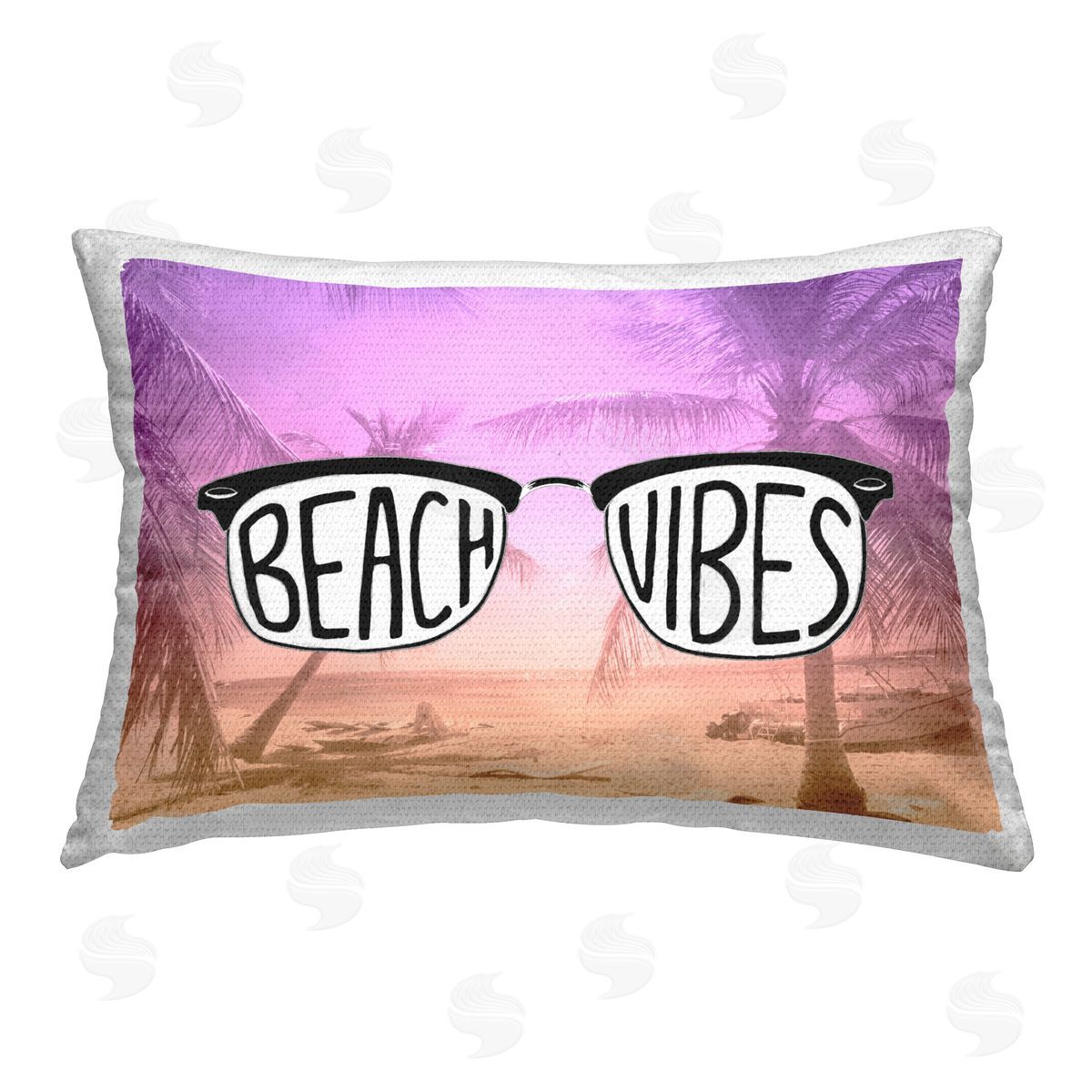 Emily Navas Tropical Beach Vibes Outdoor Quick-Dry Polyester Printed Throw Pillow