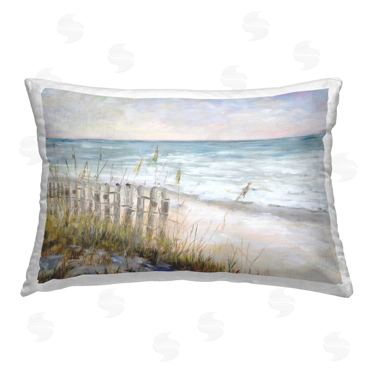 Julie DeRice Beach Tide Pools Printed Plush Polyester Throw Pillow