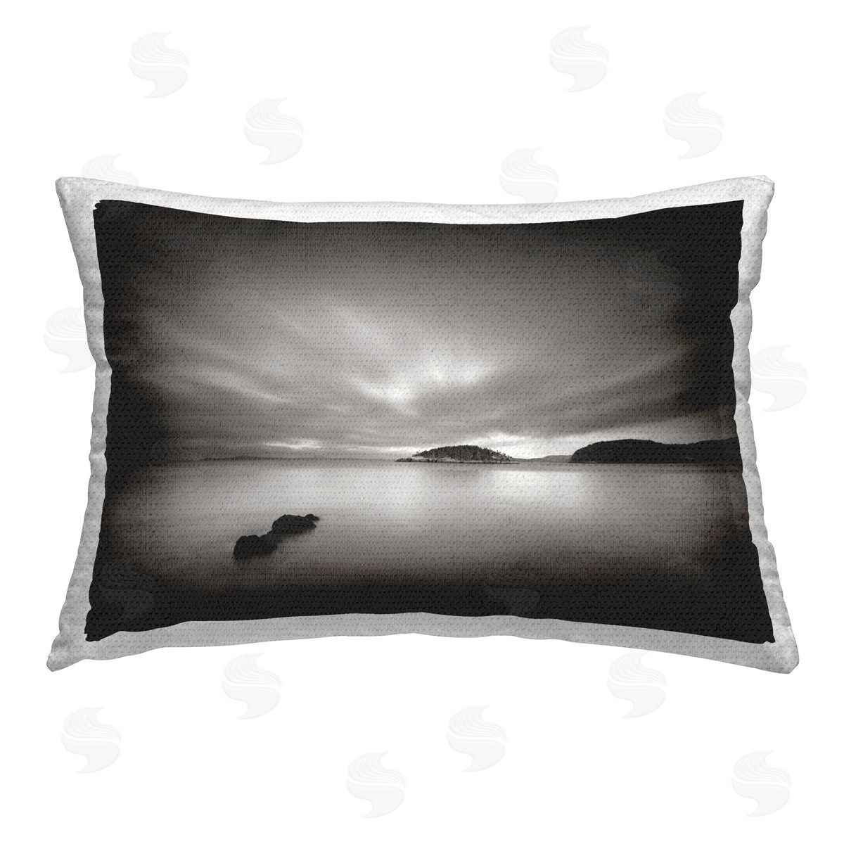 Alan Majchrowicz Deception Pass Scene Outdoor Quick-Dry Polyester Printed Throw Pillow