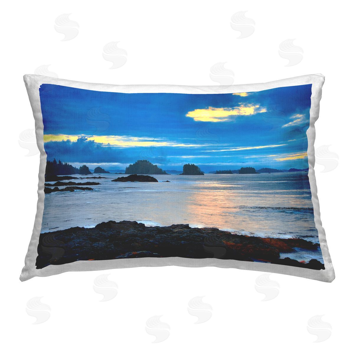 Chuck Burdick Sun Reflection Beach Printed Plush Polyester Throw Pillow
