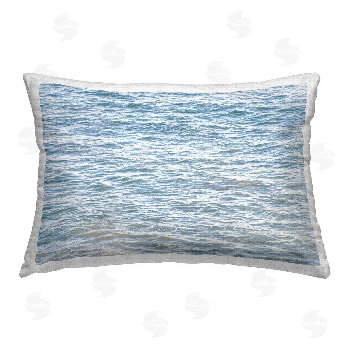 Elena Chukhlebova Rippling Water Waves Outdoor Quick-Dry Polyester Printed Throw Pillow