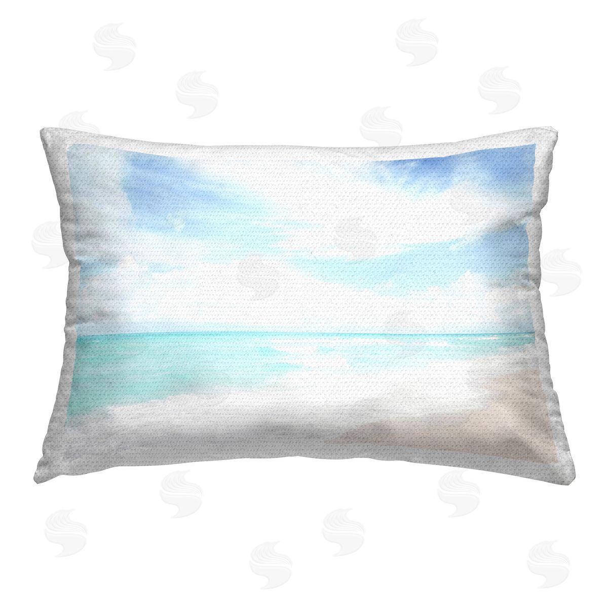 Elena Chukhlebova Subtle Beach Tide Outdoor Quick-Dry Polyester Printed Throw Pillow