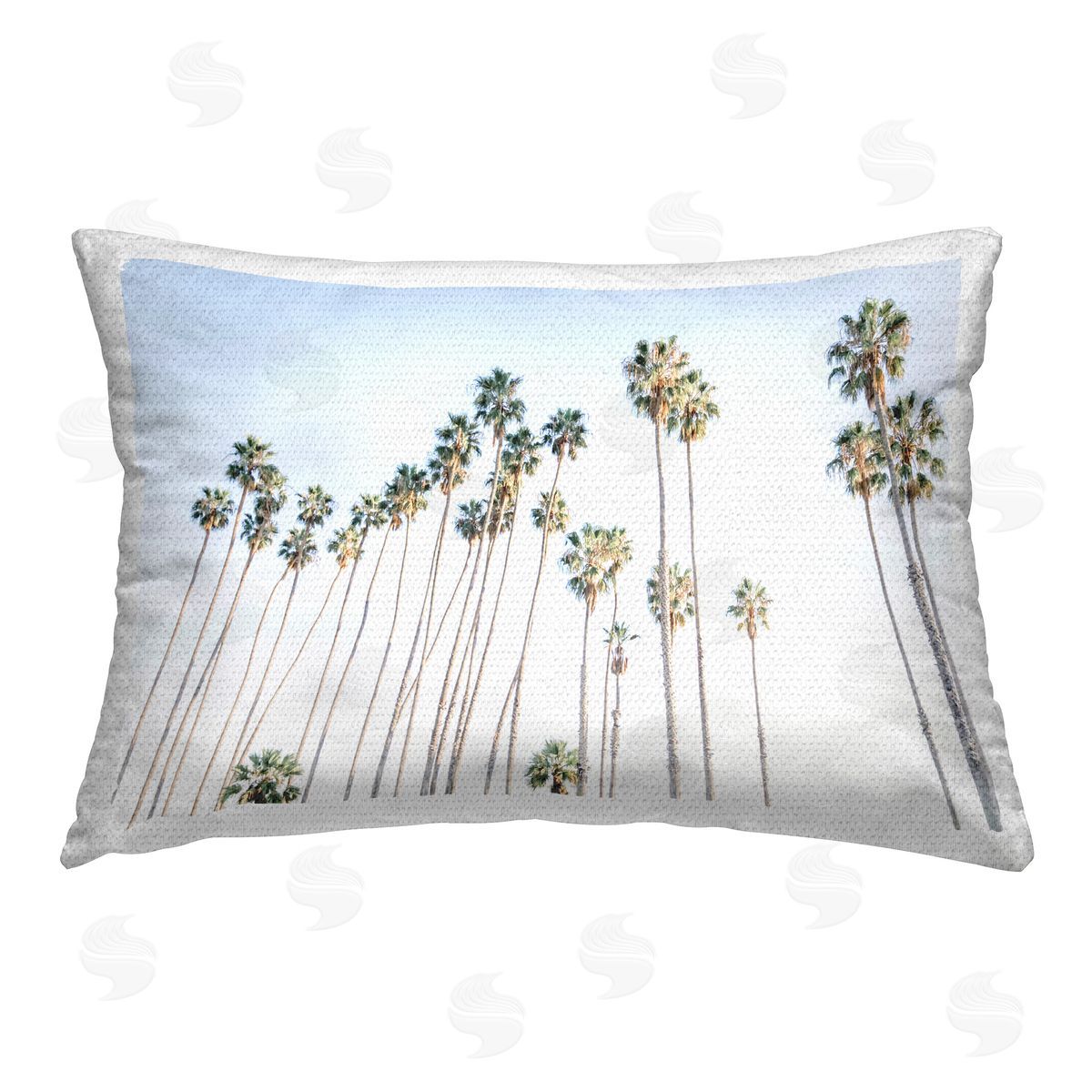 Elena Chukhlebova Tall Tropical Palms Outdoor Quick-Dry Polyester Printed Throw Pillow