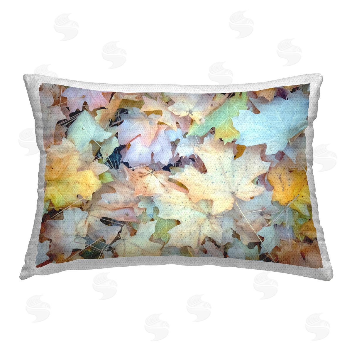 Murray Bolesta Fallen Fall Foliage Outdoor Quick-Dry Polyester Printed Throw Pillow