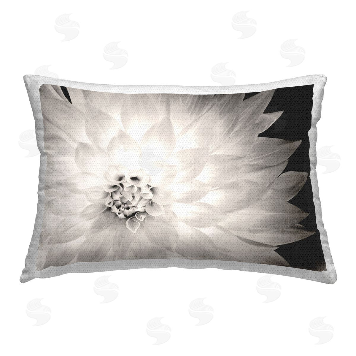 Gail Peck Strong Dahlia Petals Outdoor Quick-Dry Polyester Printed Throw Pillow
