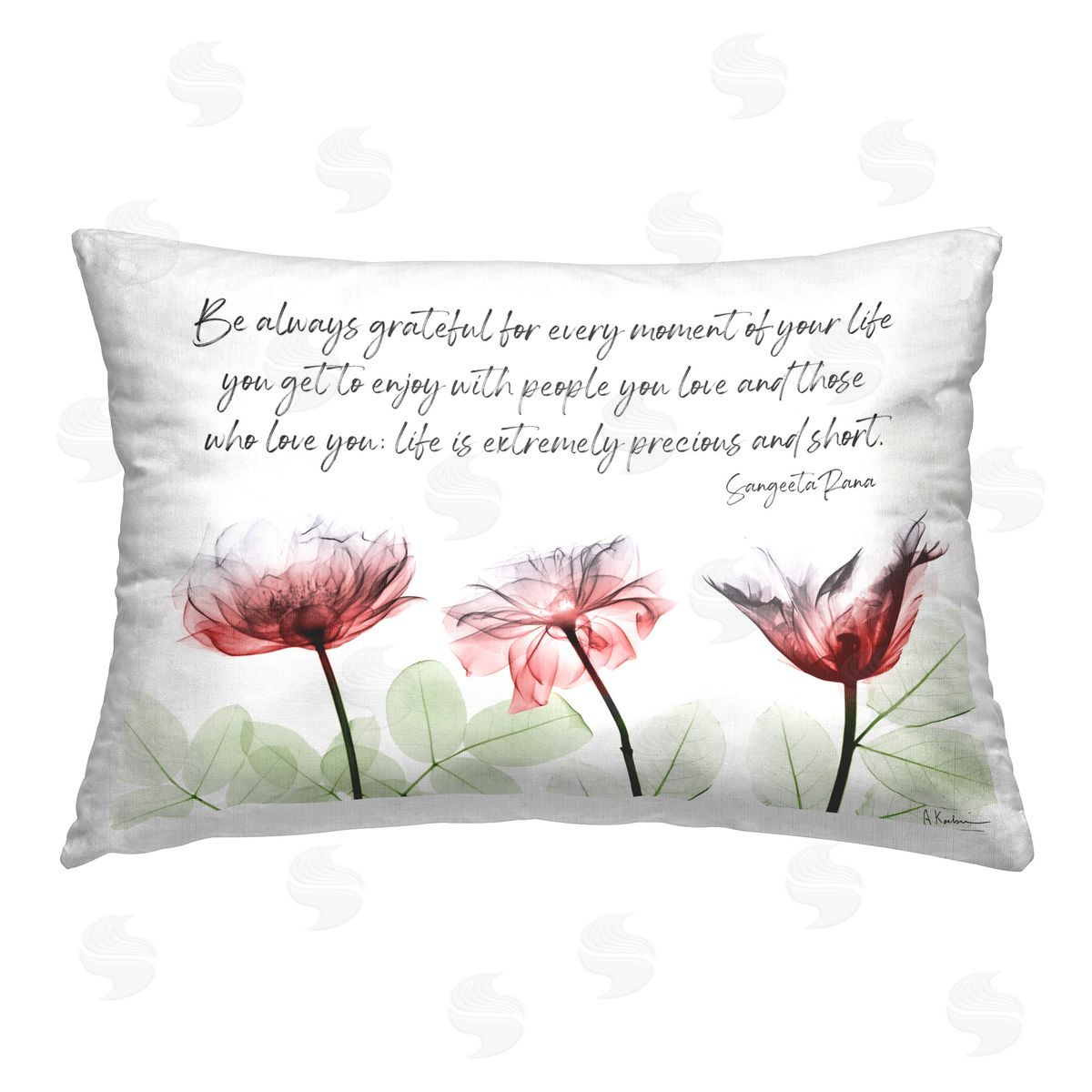 Albert Koetsier Precious Faith Quote Printed Plush Polyester Throw Pillow