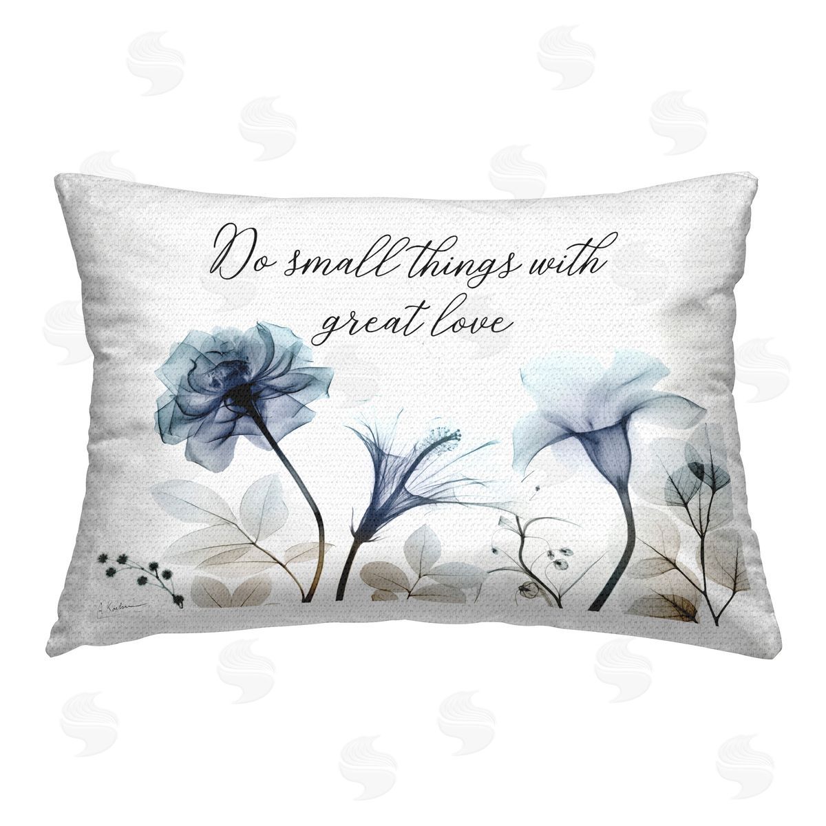 Albert Koetsier With Great Love Floral Outdoor Quick-Dry Polyester Printed Throw Pillow