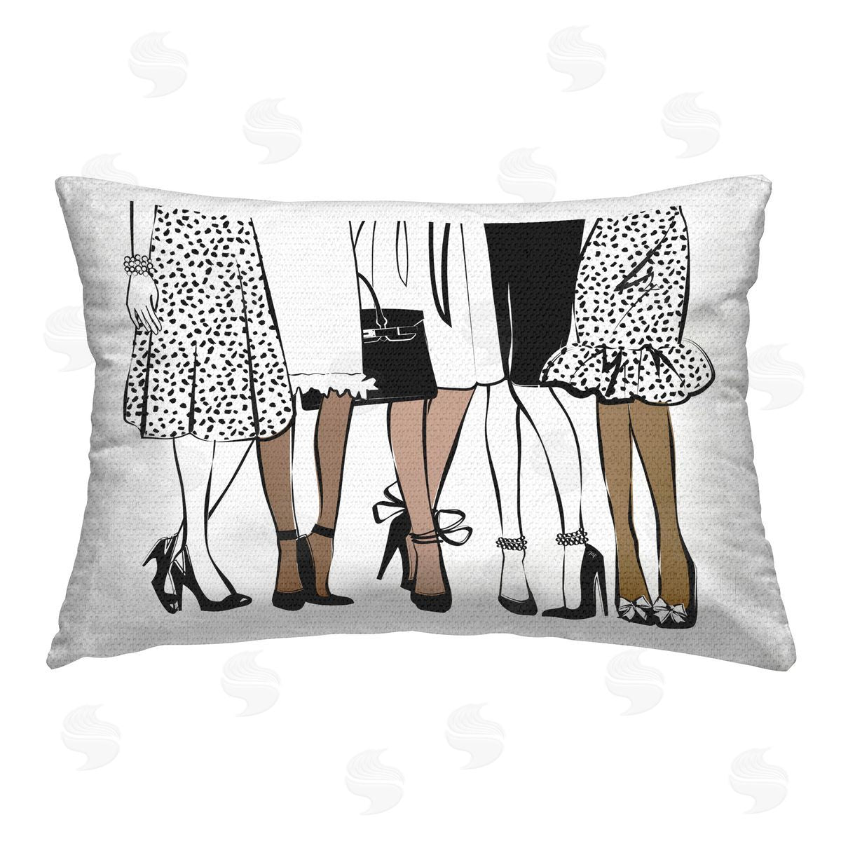 Martina Pavlova Trendy Fashion Girlfriends Outdoor Quick-Dry Polyester Printed Throw Pillow