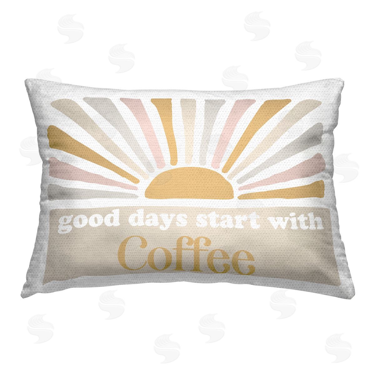 Elizabeth Medley Good Days Coffee Outdoor Quick-Dry Polyester Printed Throw Pillow