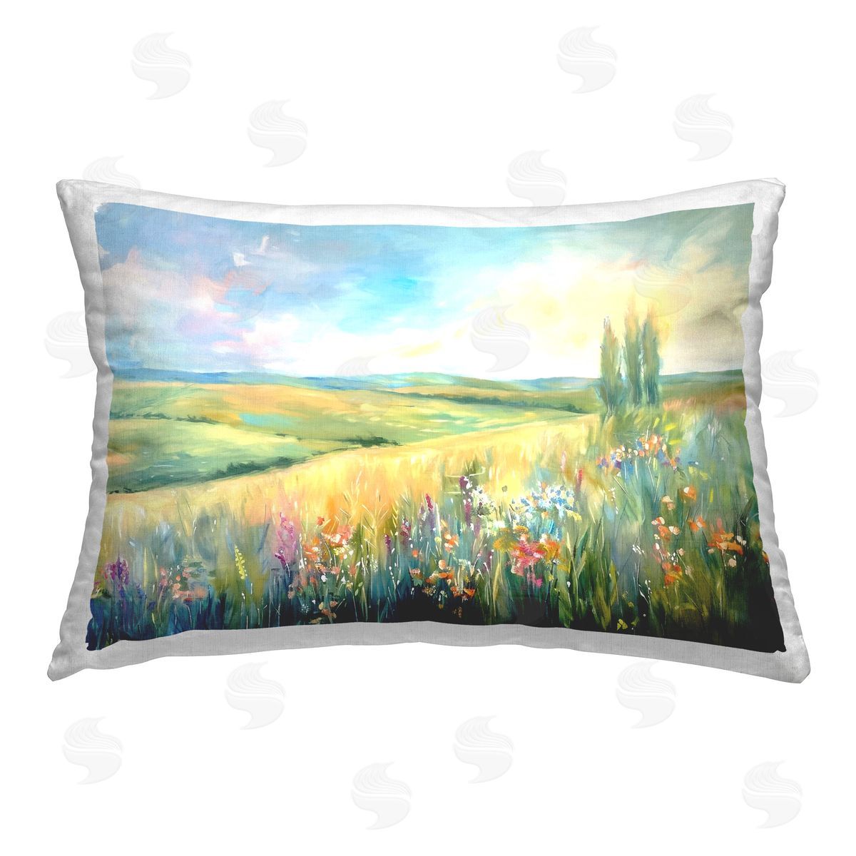 Ramona Murdock Lush Prairie Paradise Printed Plush Polyester Throw Pillow