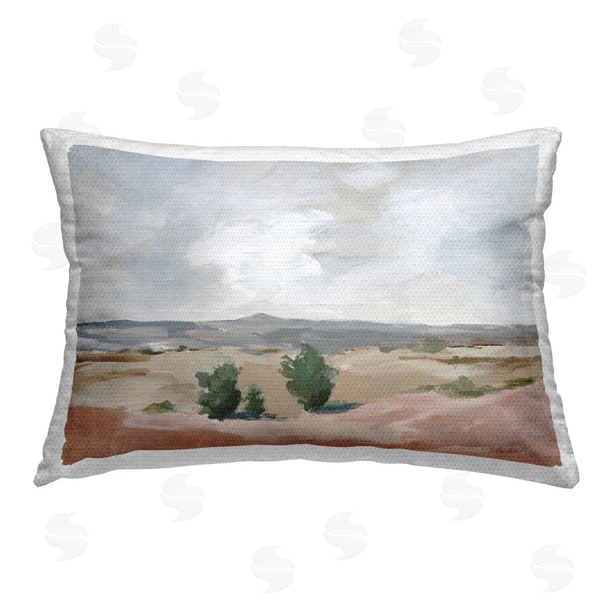 Pamela Munger Vast Desert Mountains Outdoor Quick-Dry Polyester Printed Throw Pillow