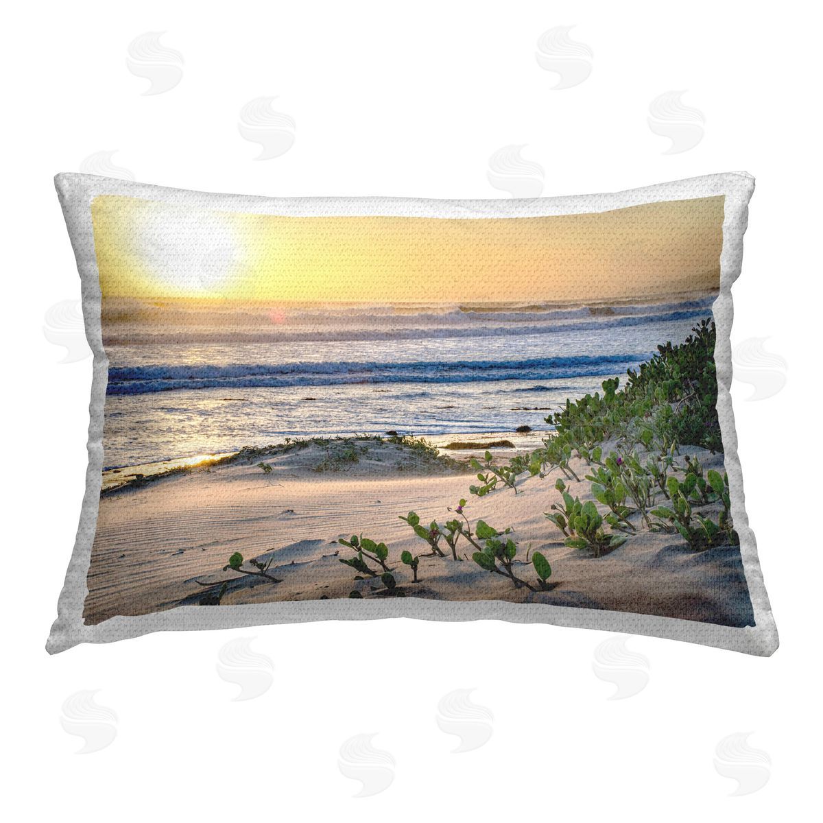Murray Bolesta Beach Sand Dunes Outdoor Quick-Dry Polyester Printed Throw Pillow