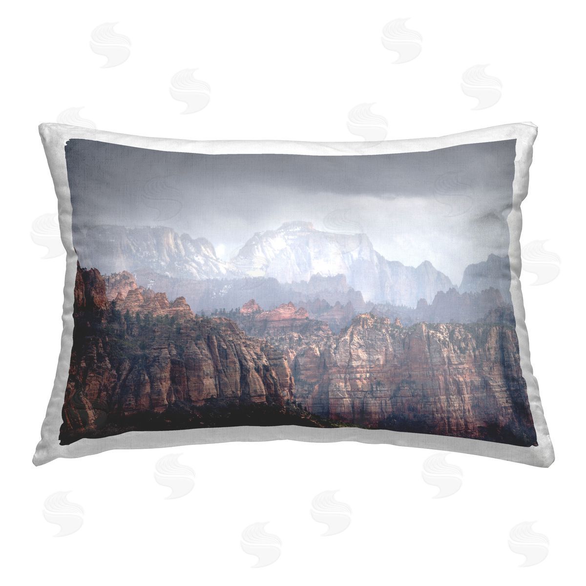 Hunter Page Photography Zion National Park Printed Plush Polyester Throw Pillow
