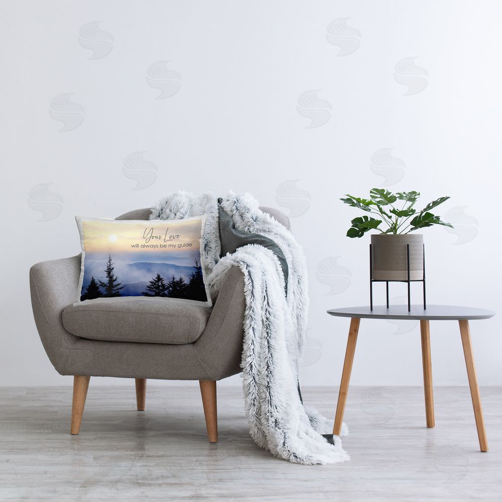 Lori Deiter Love Will Be My Guide Printed Plush Polyester Throw Pillow On Chair