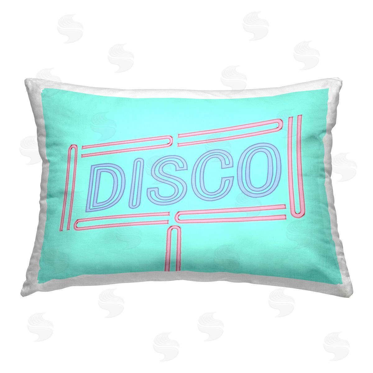 SD Graphics Studio Retro Disco Sign Printed Plush Polyester Throw Pillow