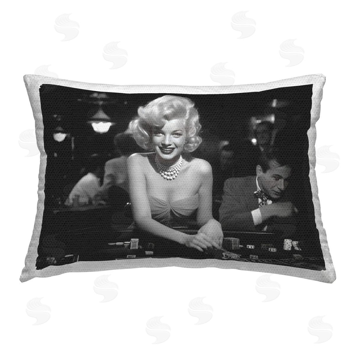 Lazar Studio Iconic Marilyn Portrait Outdoor Quick-Dry Polyester Printed Throw Pillow