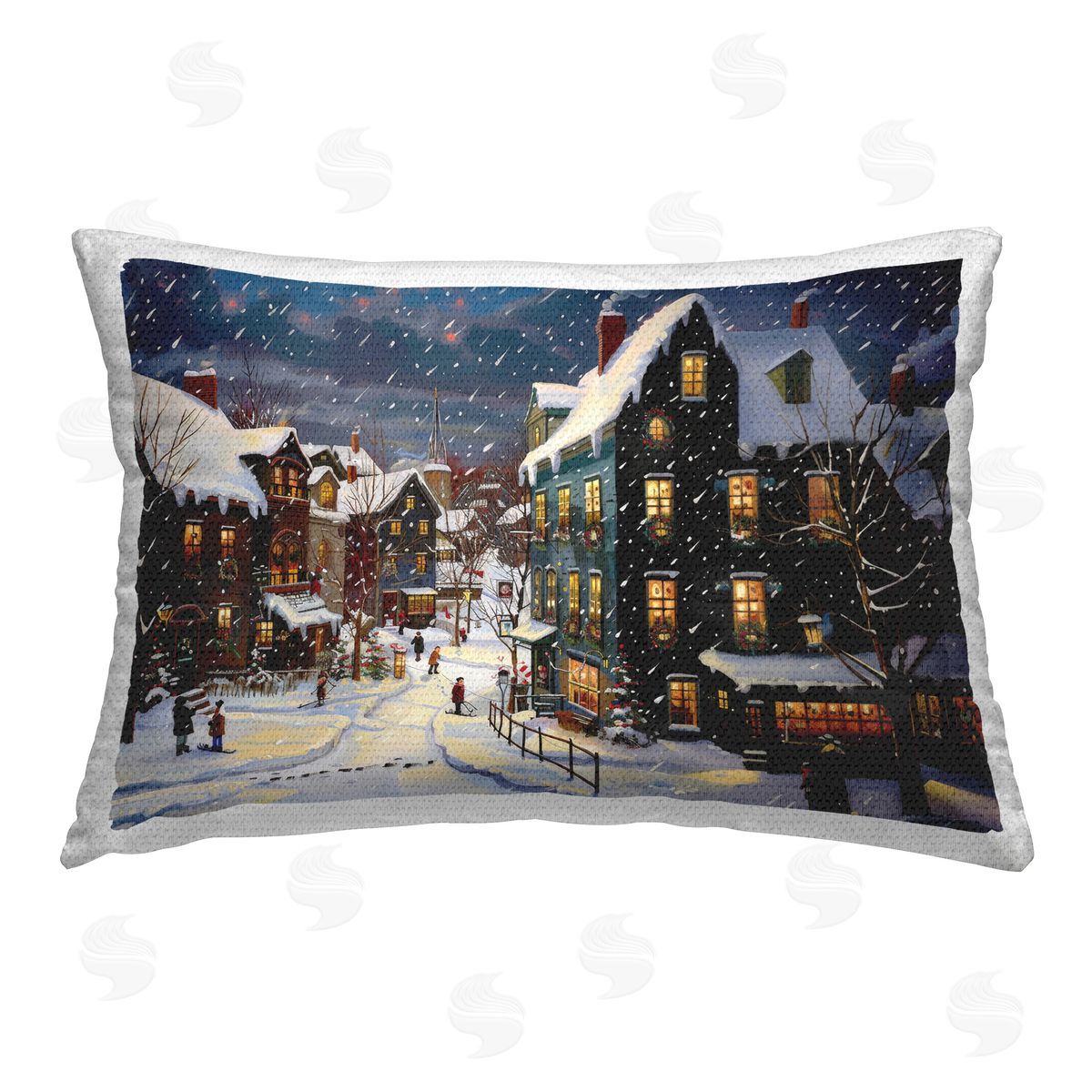 Lazar Studio Frozen Urban Charm Outdoor Quick-Dry Polyester Printed Throw Pillow