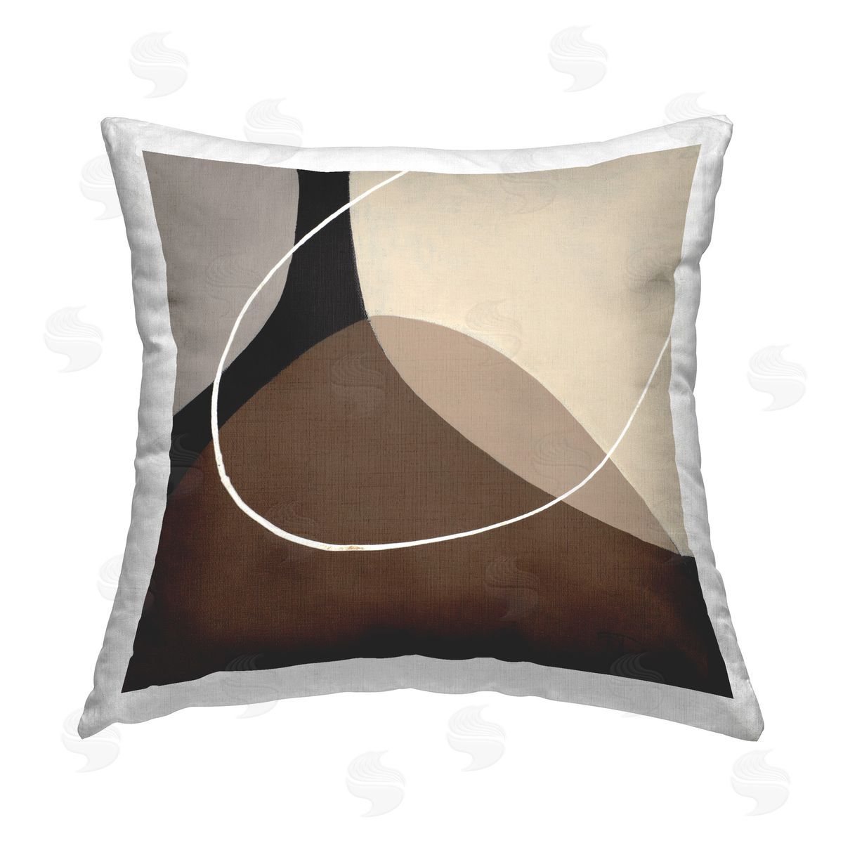 Patricia Pinto Minimal Project Abstraction Printed Plush Polyester Throw Pillow