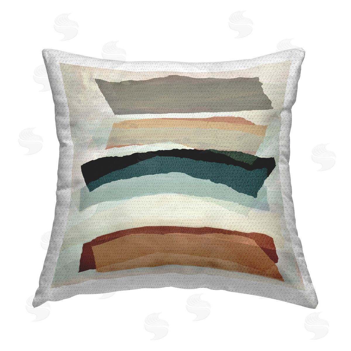 Susan Jill Southwestern Layered Shapes Outdoor Quick-Dry Polyester Printed Throw Pillow