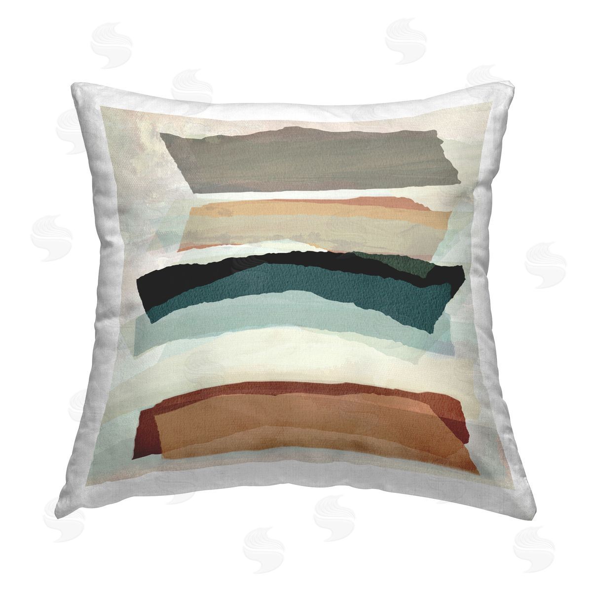 Susan Jill Southwestern Layered Shapes Printed Plush Polyester Throw Pillow
