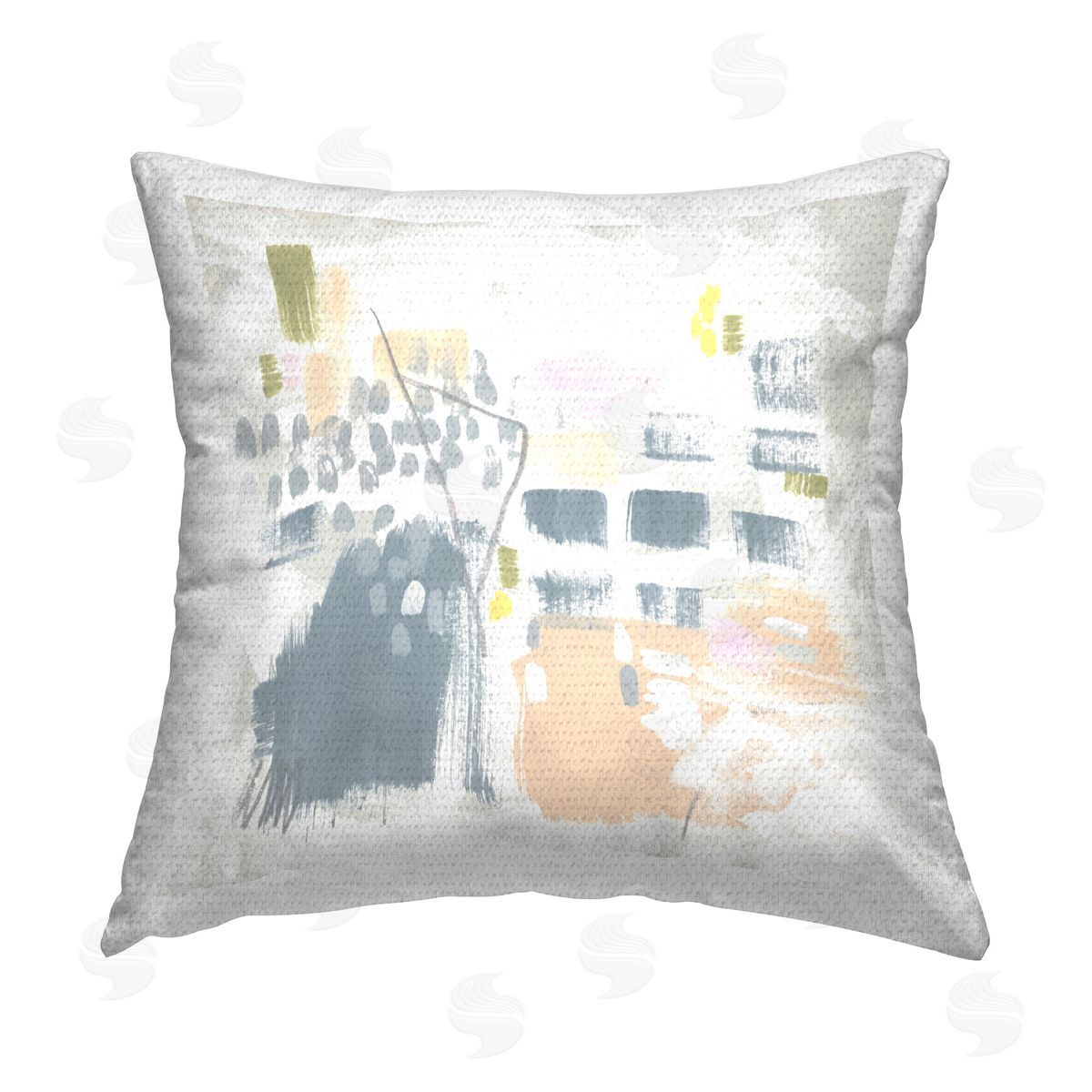 June Erica Vess Varied Pastel Patterns Outdoor Quick-Dry Polyester Printed Throw Pillow