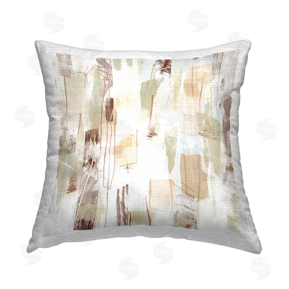 June Erica Vess Scattered Neutral Composition Outdoor Quick-Dry Polyester Printed Throw Pillow